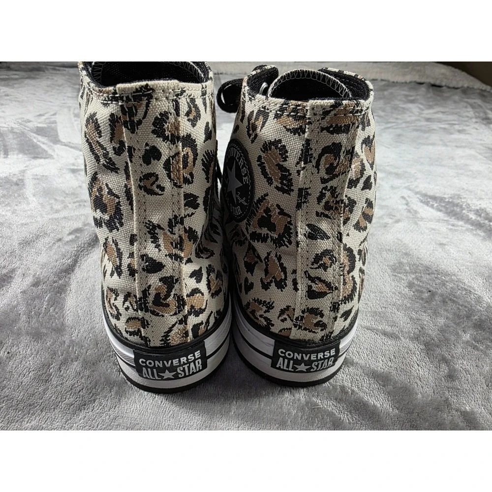 Converse Chuck Taylor All Star Leopard Print Platform High Top Youth US‎ 6 NWOB